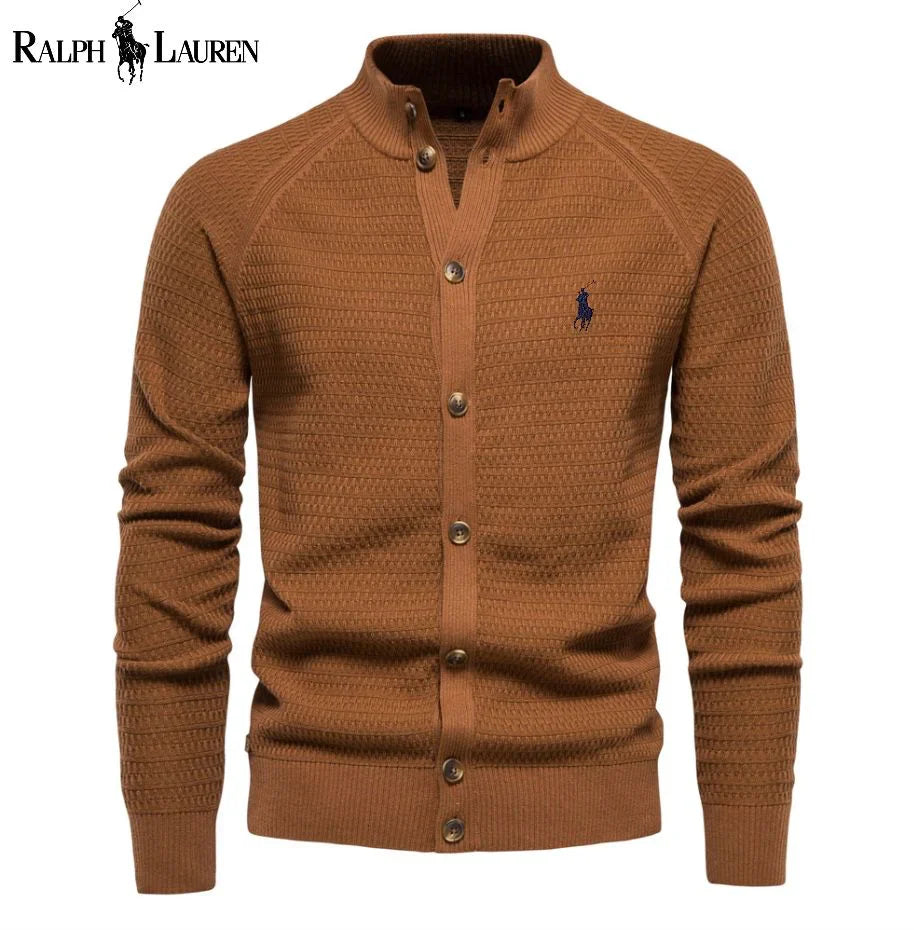 ᏒᎪᏞᏢᎻ ᏞᎪՍᏒЕΝ - Klassische Strickjacke mit Knöpfen