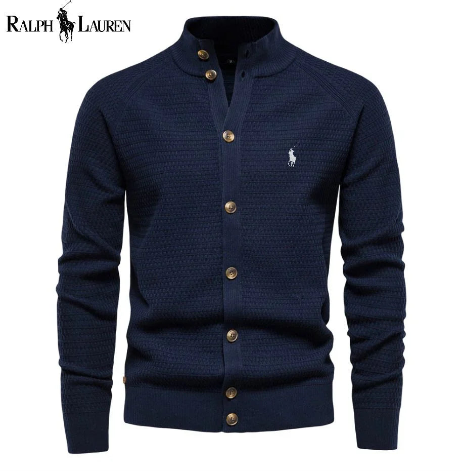 ᏒᎪᏞᏢᎻ ᏞᎪՍᏒЕΝ - Klassische Strickjacke mit Knöpfen